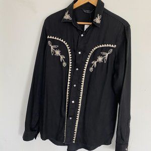 Zara Men’s Western Shirt with Embroidery